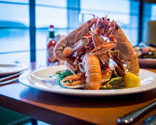 A plate of Scottish Seafood